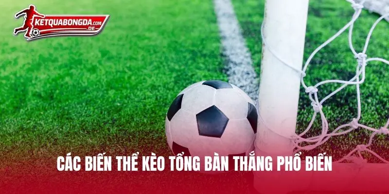 Các biến thể kèo tổng bàn thắng phổ biến